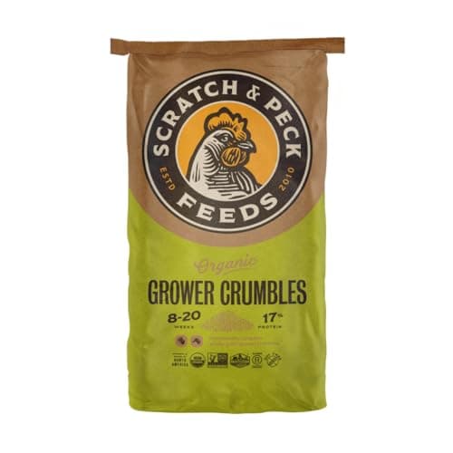 Scratch and Peck Feeds Organic Grower Crumbles, 25 lb