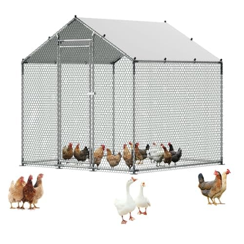 VEVOR Walk-In Chicken Run, 6.56 ft square