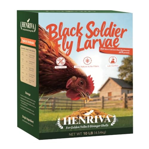 henriva Dried Black Soldier Fly Larvae, 10 lb