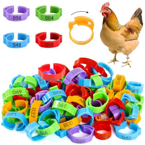 Generic Adjustable Poultry Leg Bands, 100